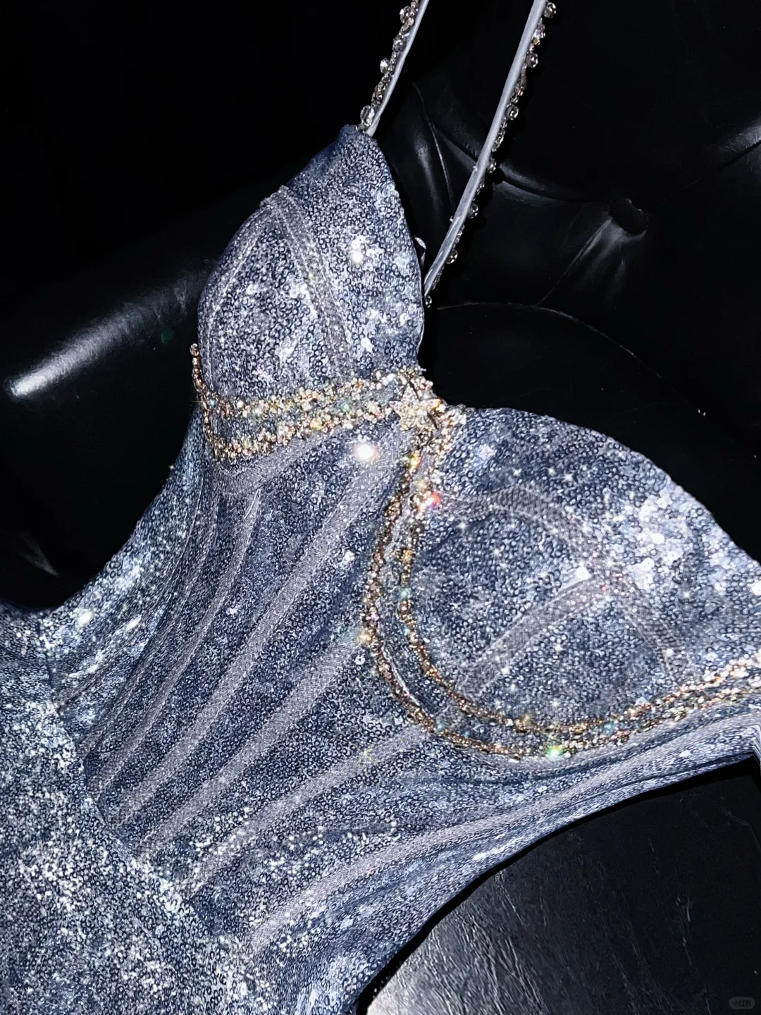 Vestido largo de satén con lentejuelas y cuentas, corte A, tirantes finos, para fiesta de graduación o noche, GG2728