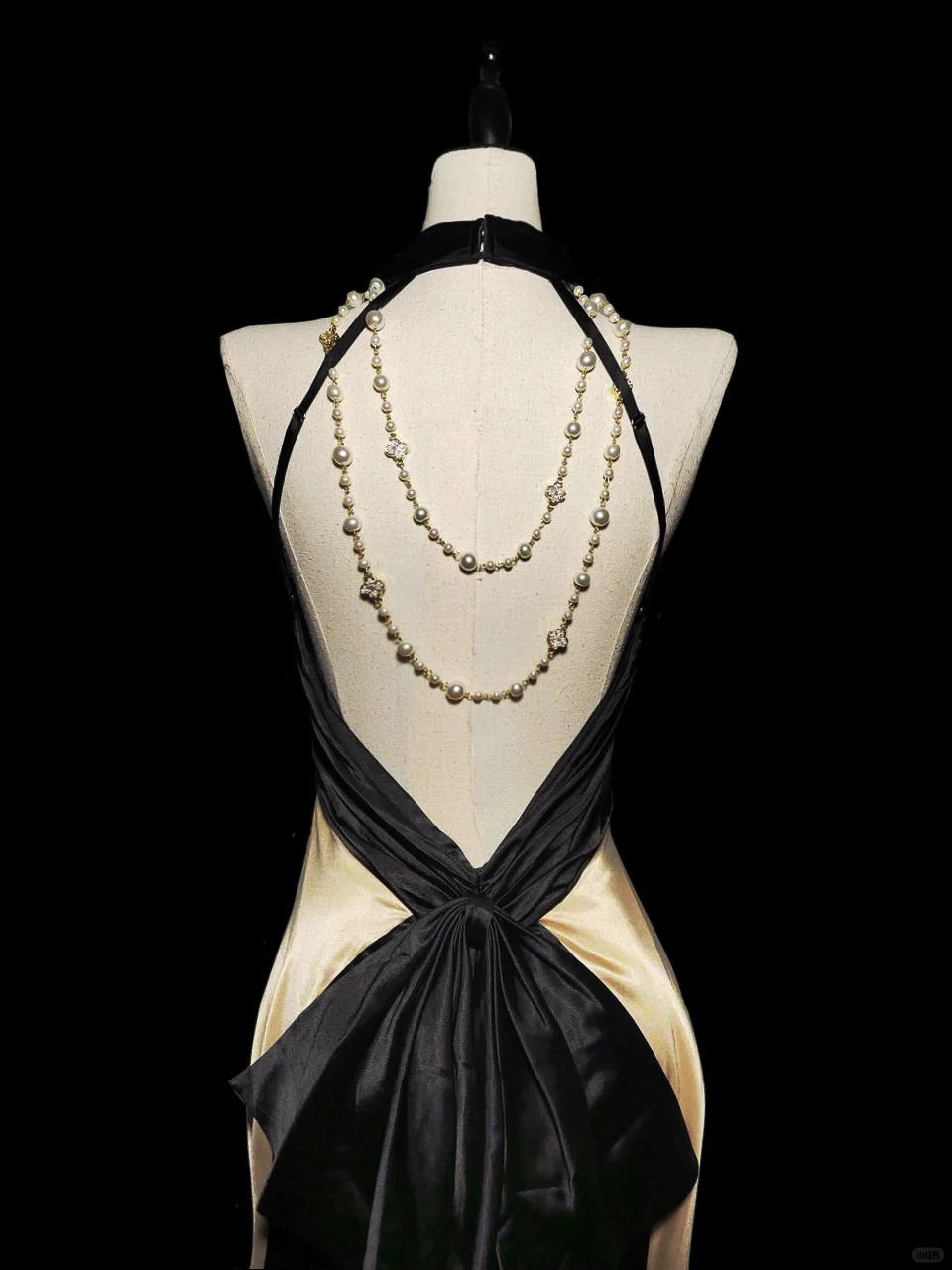 Vestido de fiesta vintage de satén con escote halter y espalda descubierta, estilo sirena, GG2740