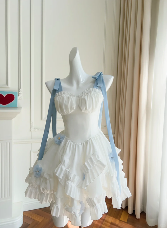 Precioso vestido de fiesta corto de satén blanco con tirantes finos, corte A, para regreso a casa y cumpleaños GG2759