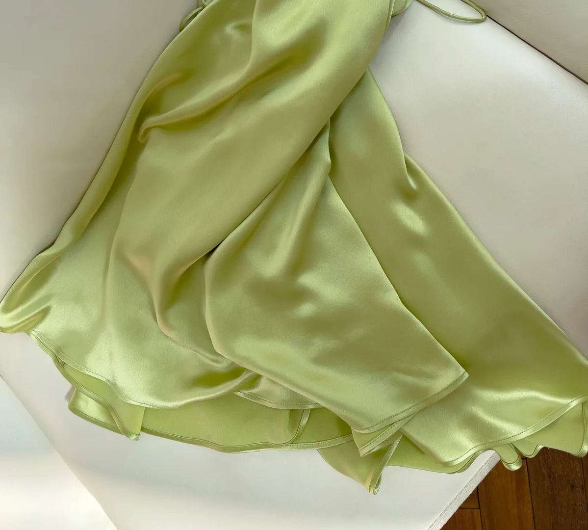 Vestido de fiesta largo de satén con tirantes finos, corte en A, espalda descubierta, GG2812