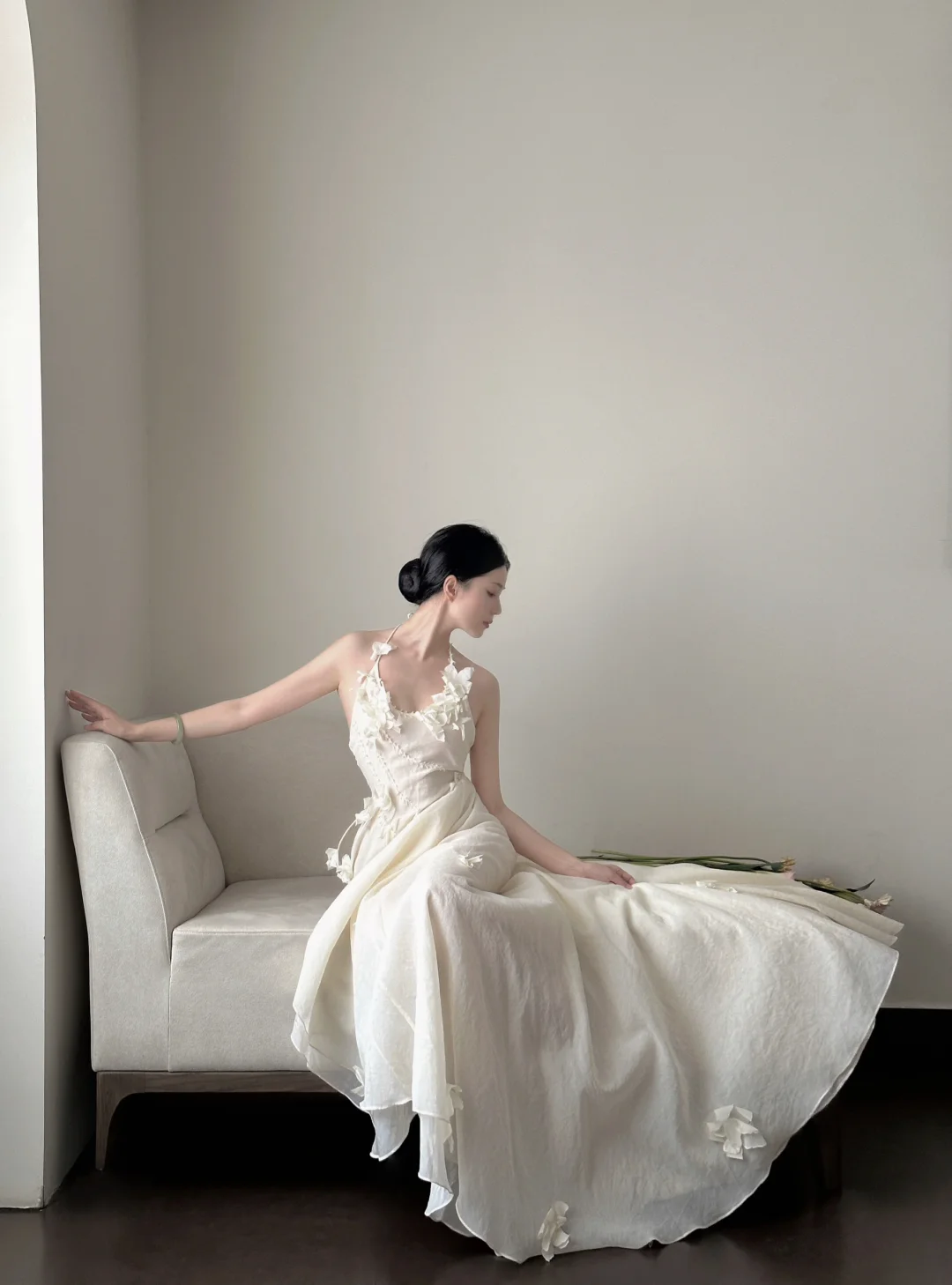 Elegant A Line Halter Chiffon Applique Long Prom Dress, Party Dress, Evening Dress GG2825