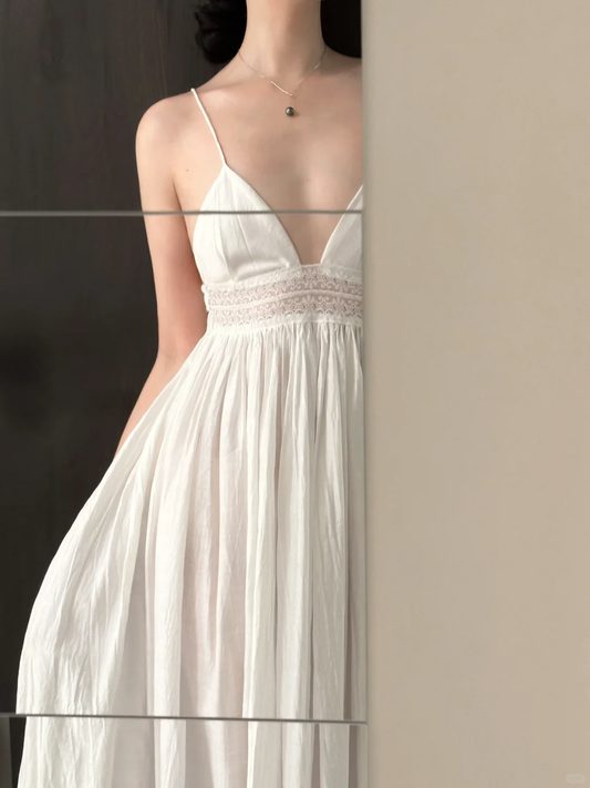 Vestido de fiesta largo de satén con tirantes finos, corte A, corte en A, para graduación, noche, GG2834