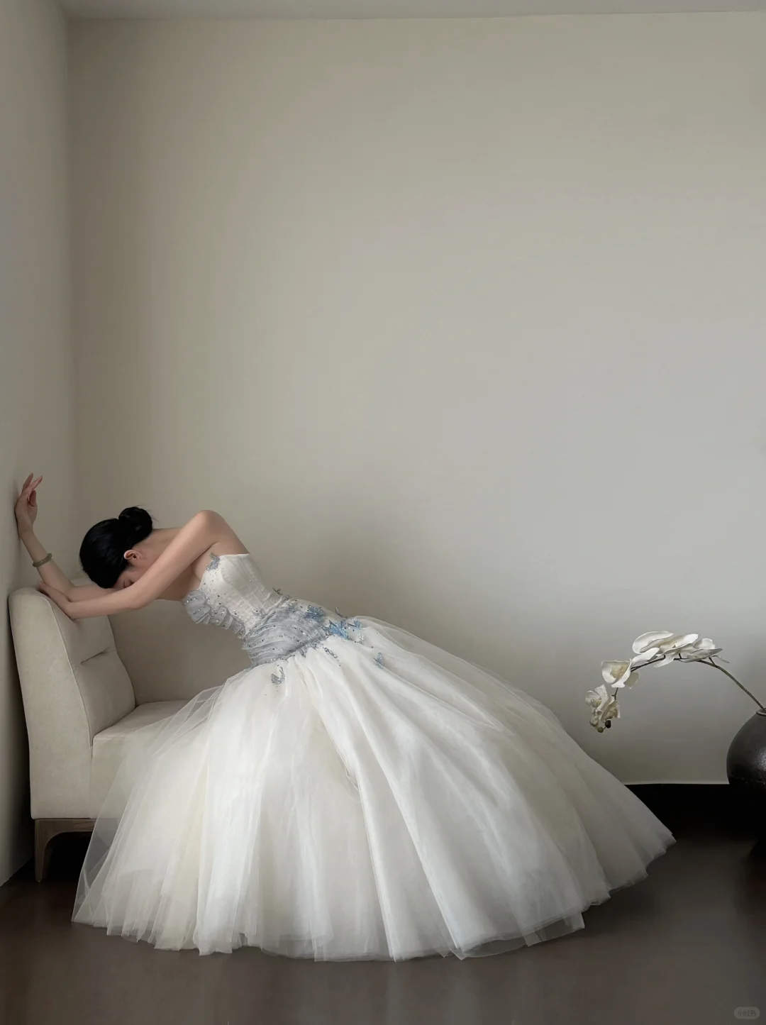 Hermoso vestido de fiesta largo de sirena sin tirantes de tul con cuentas, vestido de novia, vestido de noche GG2839