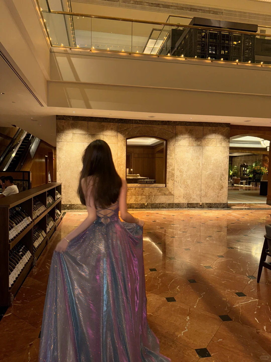 Vestido largo de satén con lentejuelas y tirantes finos, corte A brillante, para fiesta de graduación o de noche (GG2863)