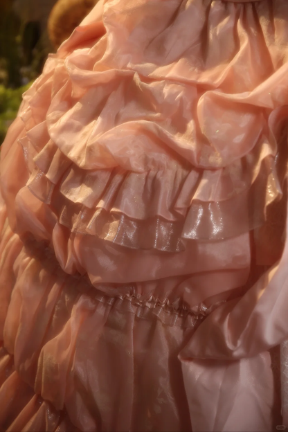 Hermoso vestido de fiesta largo sin tirantes de satén rosa con encaje, vestido de fiesta, vestido de noche GG2870