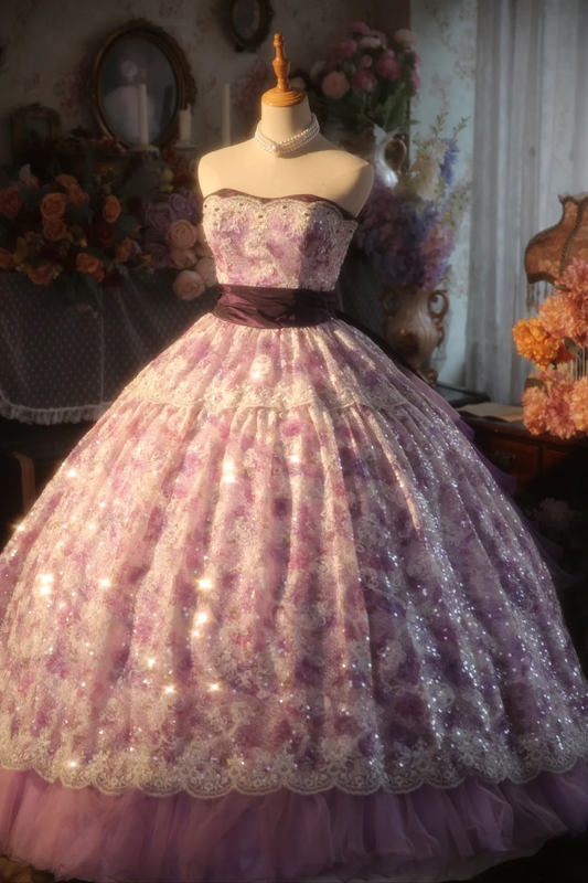 Hermoso vestido de fiesta largo sin tirantes de tul con encaje y cuentas, vestido de fiesta, vestido de noche GG2875