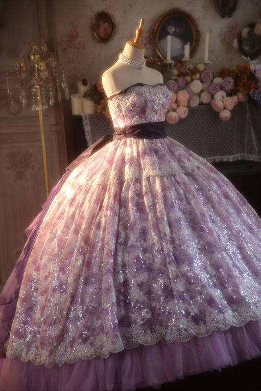 Hermoso vestido de fiesta largo sin tirantes de tul con encaje y cuentas, vestido de fiesta, vestido de noche GG2875