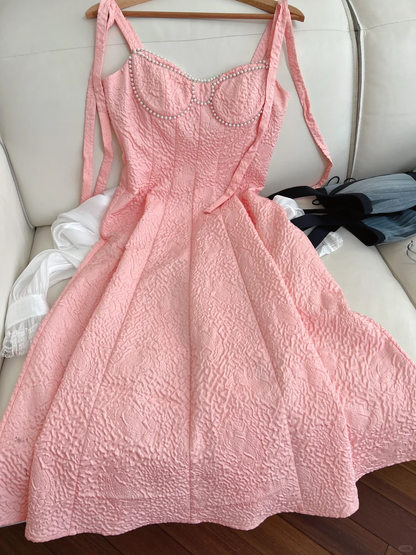 Vestido largo de satén color melocotón con tirantes finos y corte en A, para fiesta de graduación o de noche, GG2900