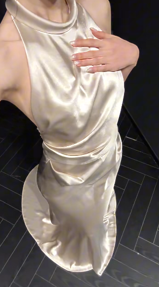 Vestido de fiesta largo plisado de satén con cuello halter y corte sirena, vestido de fiesta, vestido de noche GG2912