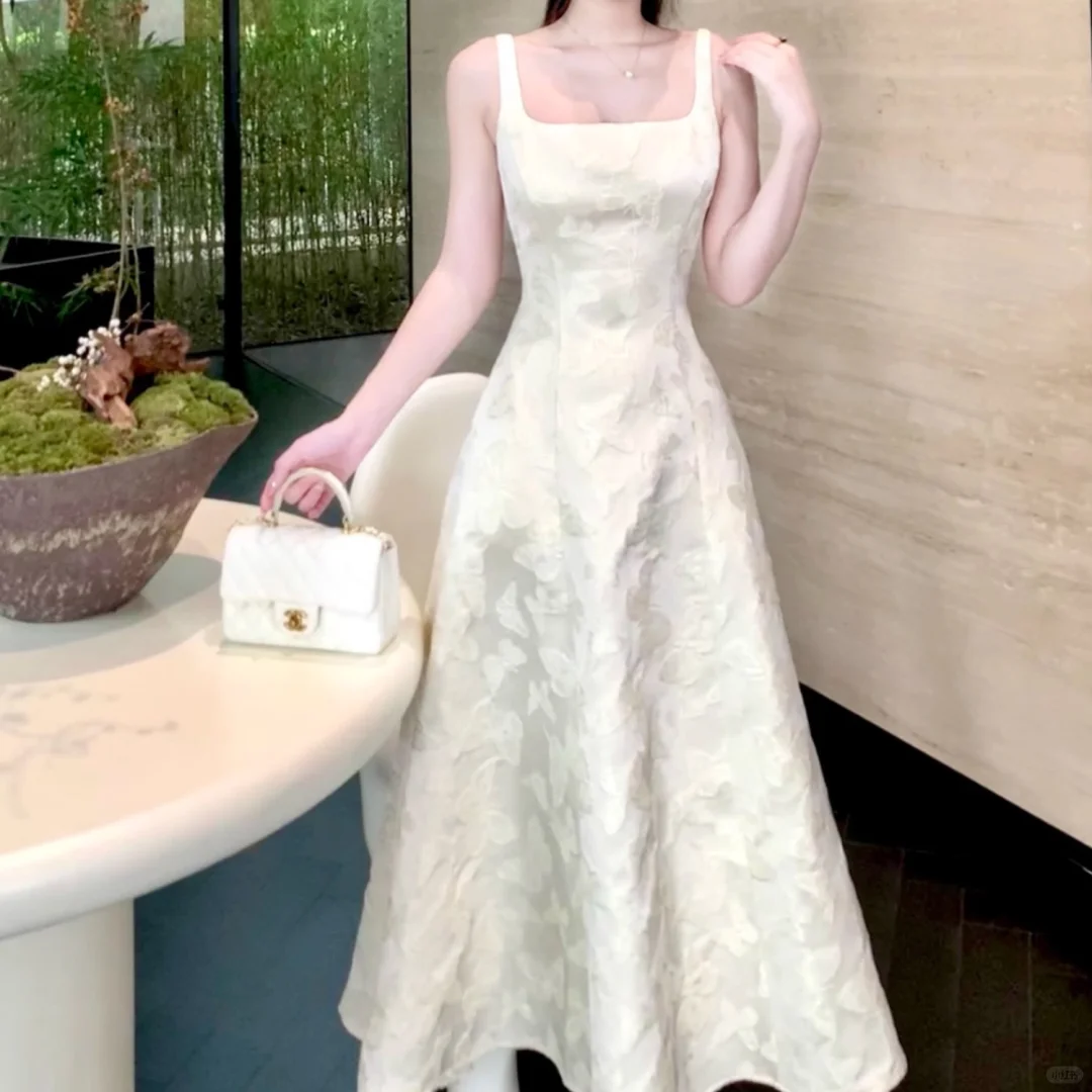 Elegante vestido de fiesta largo de satén con apliques de encaje y corte en A, vestido de noche GG2922