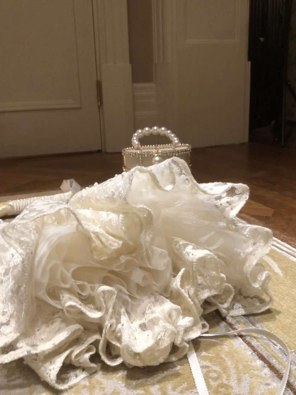 Precioso vestido de fiesta corto de encaje blanco con tirantes finos y lazo, vestido de fiesta, vestido de cumpleaños GG2929