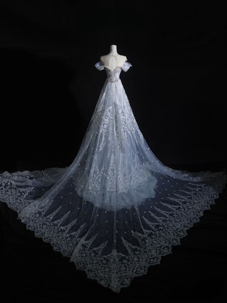 Vestido de novia largo de sirena con hombros descubiertos, tul, lentejuelas y cuentas, estilo atemporal GG2979