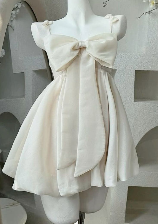 Vestido corto de gasa con tirantes finos, corte A, para fiesta de bienvenida y cumpleaños, GG3076