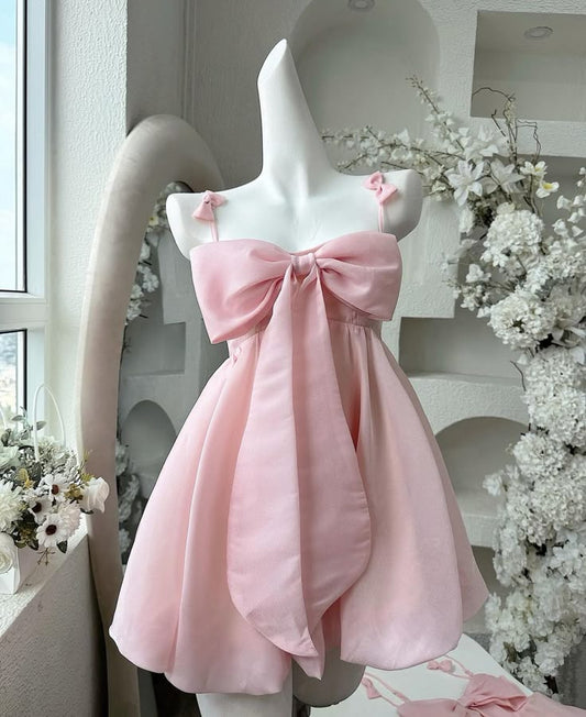 Vestido corto de gasa con tirantes finos, corte A, para fiesta de bienvenida y cumpleaños, GG3076