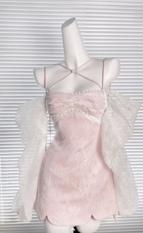 Vestido corto de fiesta de satén rosa con tirantes finos y corte sirena, ideal para el regreso a casa y para cumpleaños GG3090