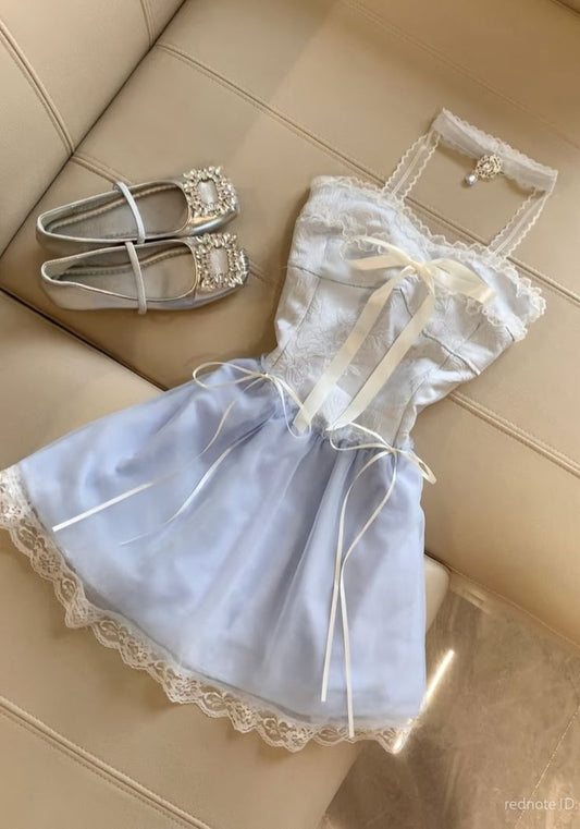 Vestido de fiesta corto de gasa con encaje y cuello halter, corte A, único, para regreso a casa y cumpleaños GG3126