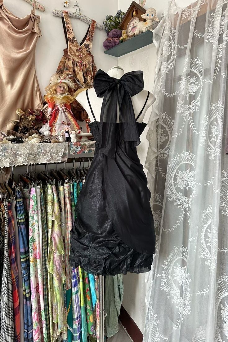 Vestido corto vintage de gasa con tirantes finos, corte A, color negro, para fiesta de bienvenida y cumpleaños, GG3143