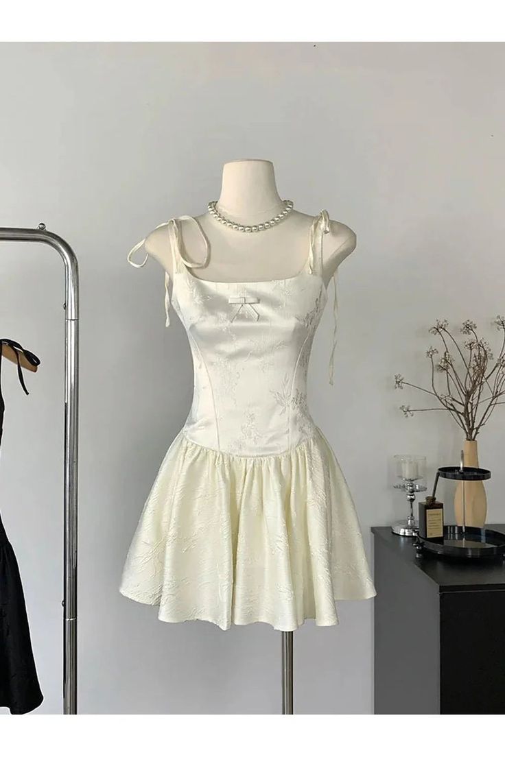 Vestido corto de satén con tirantes finos, corte A, para fiesta de graduación, de cumpleaños, GG3179