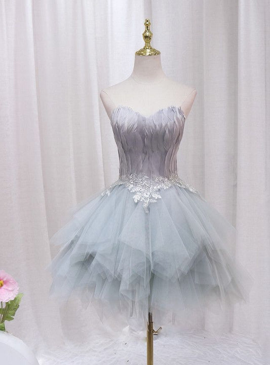Vestido corto de fiesta de tul sin estrellas, vestido de regreso a casa y vestido de cumpleaños GG3225