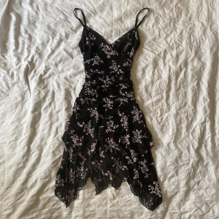 Vestido corto de fiesta de gasa con tirantes finos, corte A, negro, único, para fiesta de bienvenida y cumpleaños, GG3271