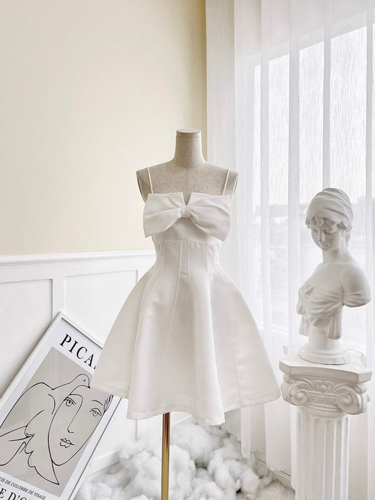 Vestido corto de satén con tirantes finos, corte A, para fiesta de graduación, de cumpleaños, GG3338