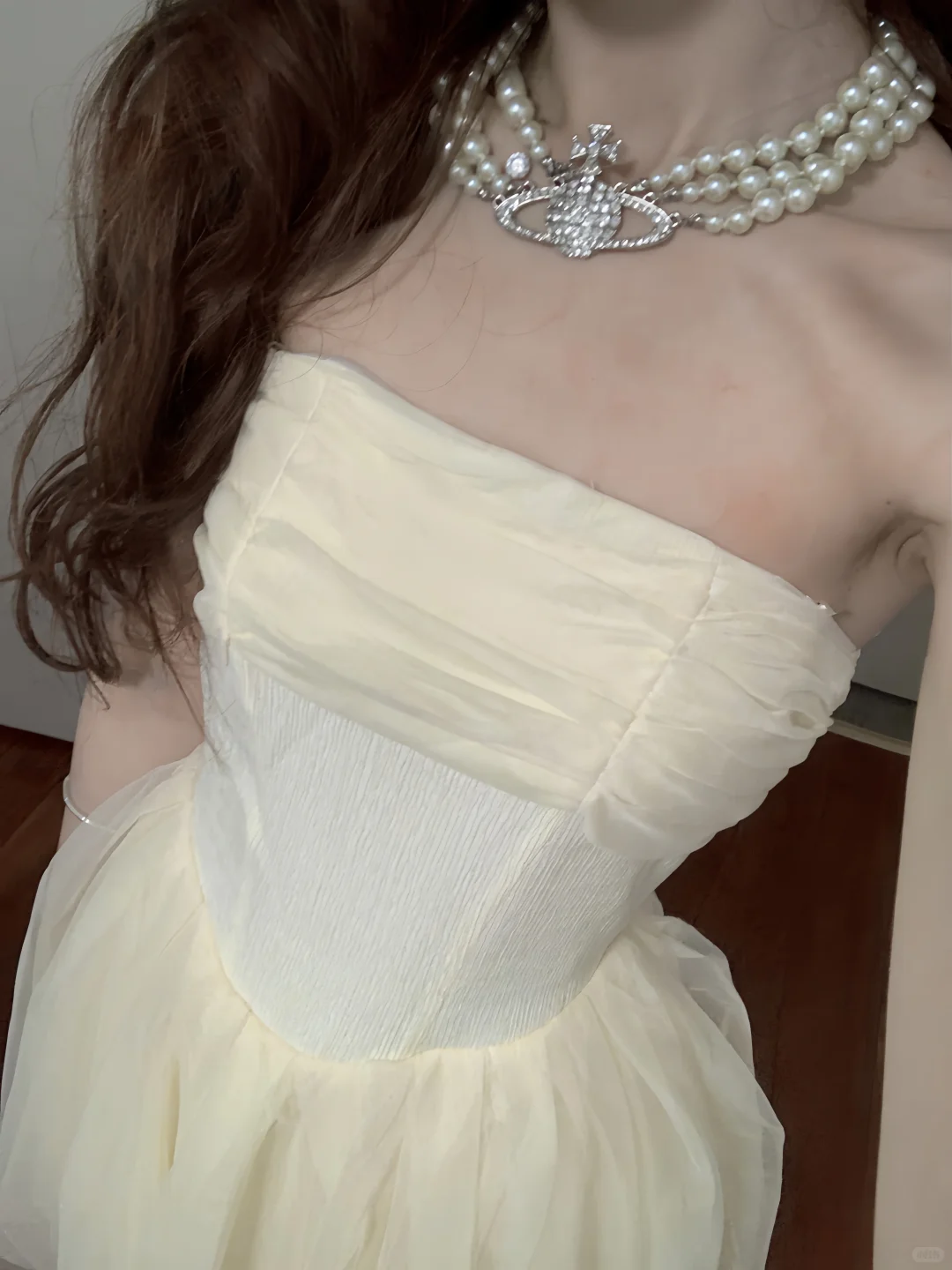 Vestido de fiesta corto de tul y gasa, sin tirantes, corte A, para regreso a casa y cumpleaños, GG3369