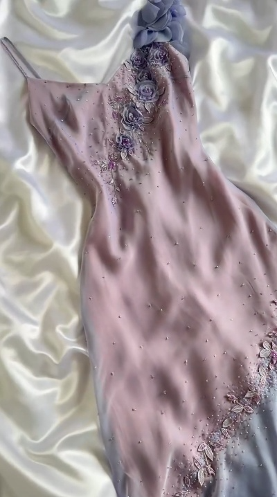 Vestido de fiesta corto de sirena con tirantes finos, de gasa y apliques de cuentas, para regreso a casa y cumpleaños, GG3445