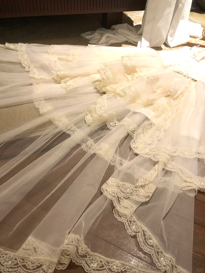 Vestido corto de fiesta con apliques de encaje y tul, sin tirantes y corsé, corte A, para cumpleaños de verano, GG3690