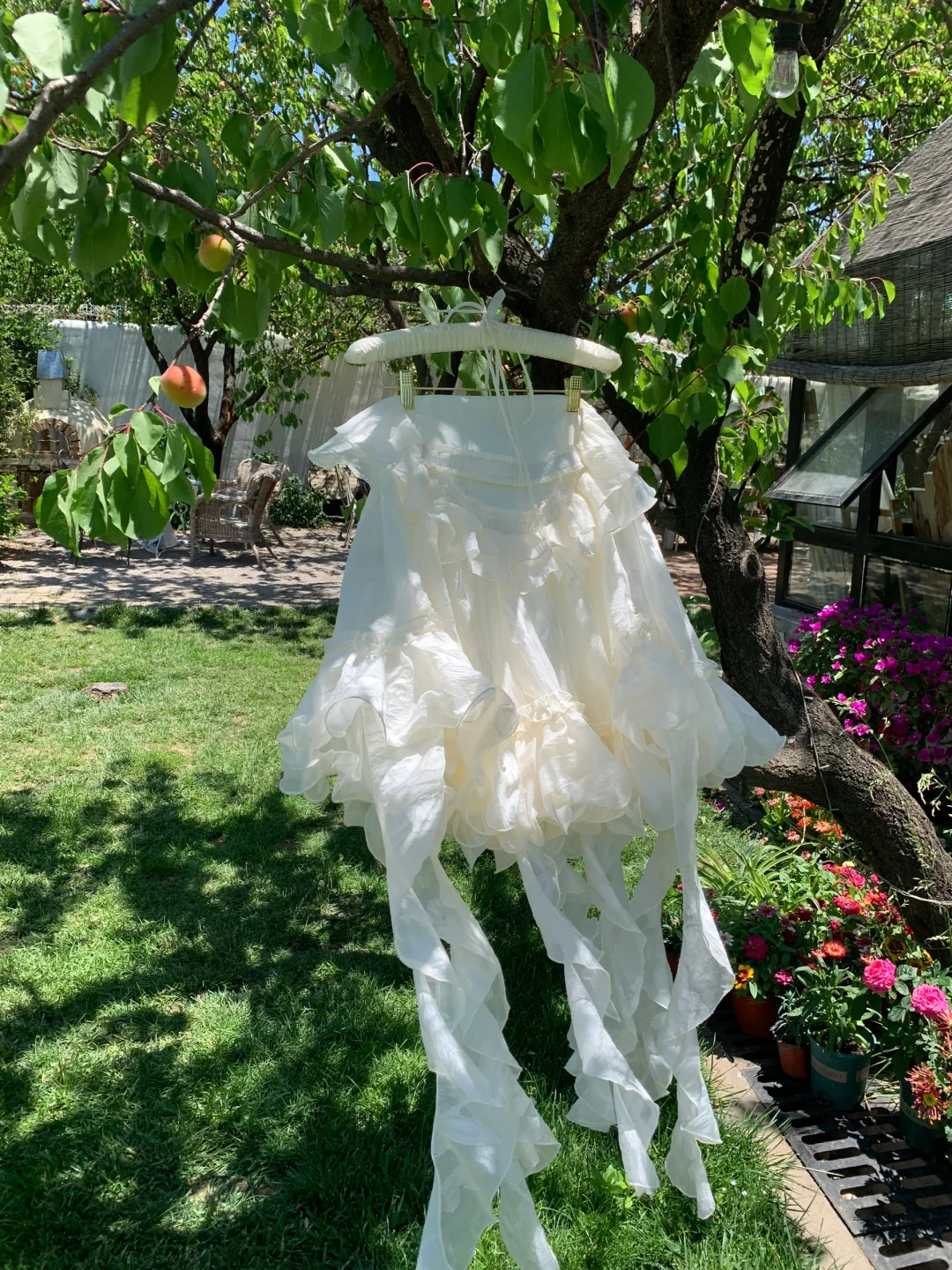Vestido corto de fiesta de satén con cuello halter, de gasa y volantes, corte A, para cumpleaños de verano, GG3691