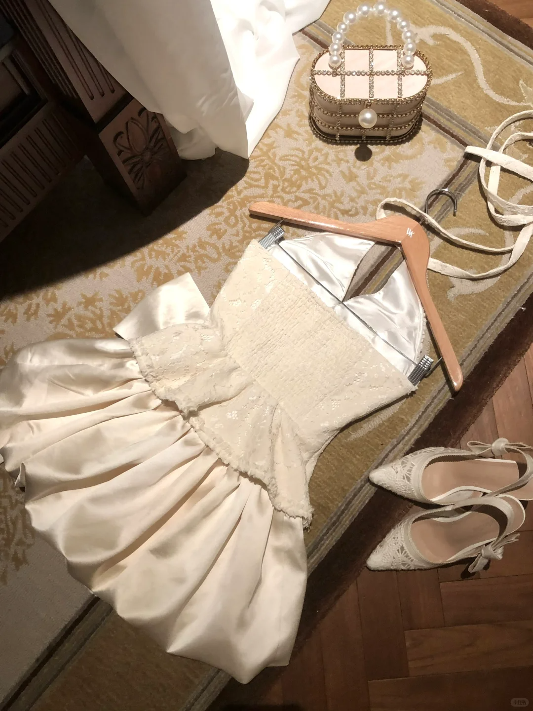 Vestido corto de fiesta elegante, corte A, cuello halter, satén, encaje y lazo, para cumpleaños de verano, GG3692