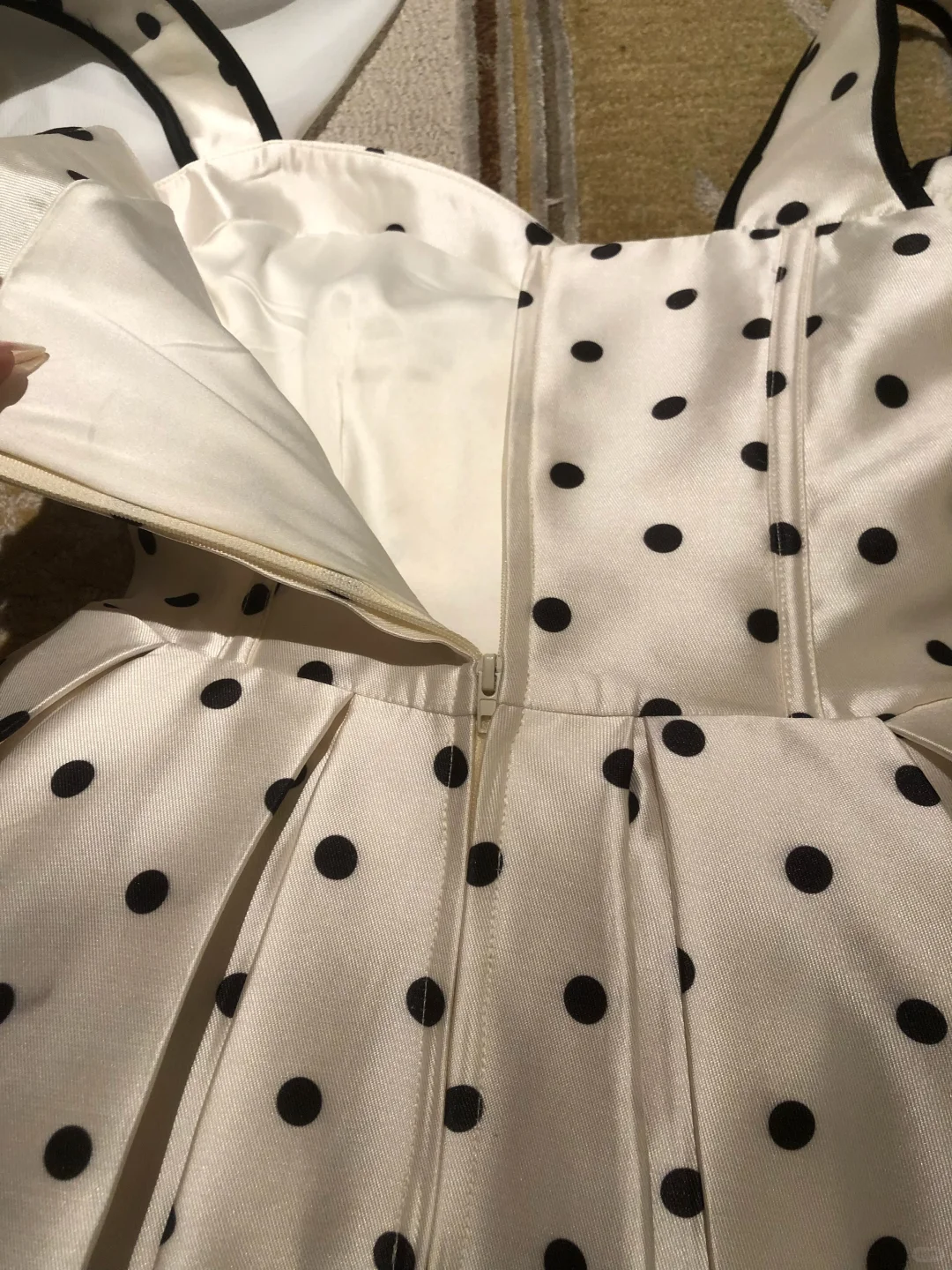 Vestido corto de fiesta de quinceañera, corte A, de satén cuadrado con lunares, para fiesta de bienvenida, vestido de cumpleaños de verano GG3703