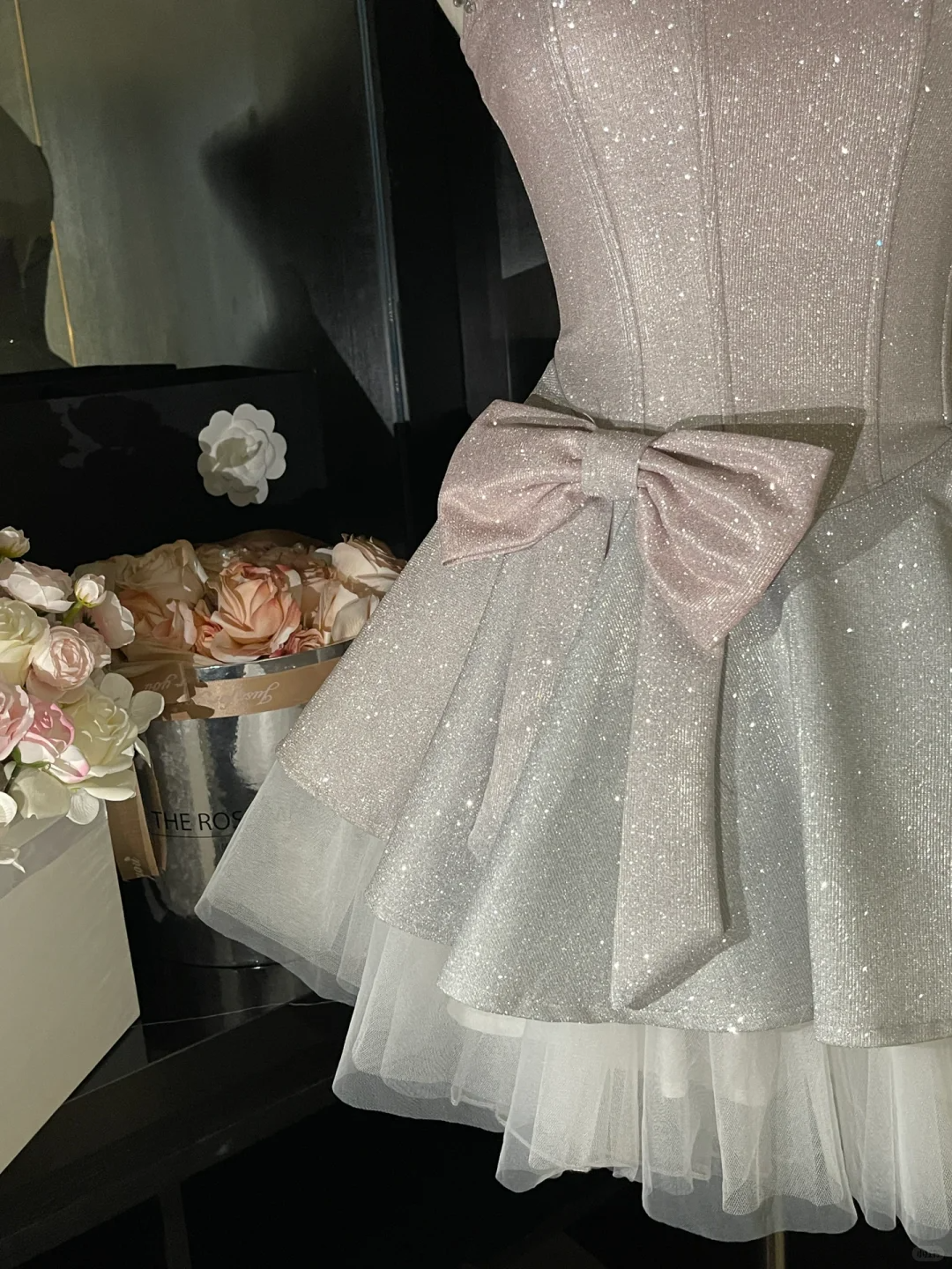 Vestido corto de satén con lentejuelas y cuentas, corte en A, brillante, con tirantes finos, para fiesta de bienvenida, para cumpleaños de verano, GG3722