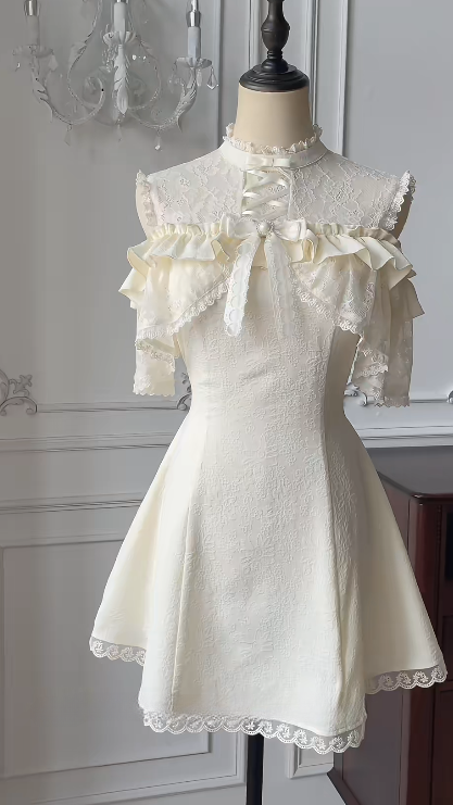 Vestido corto de satén con encaje y corte en A para quinceañeras, vestido de verano para cumpleaños GG3723