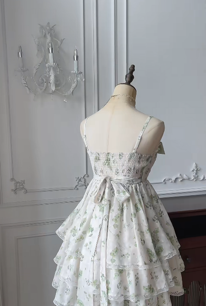Vestido corto de satén con tirantes finos, corte A, estampado para fiesta de bienvenida, para verano, para 16.º cumpleaños, GG3730
