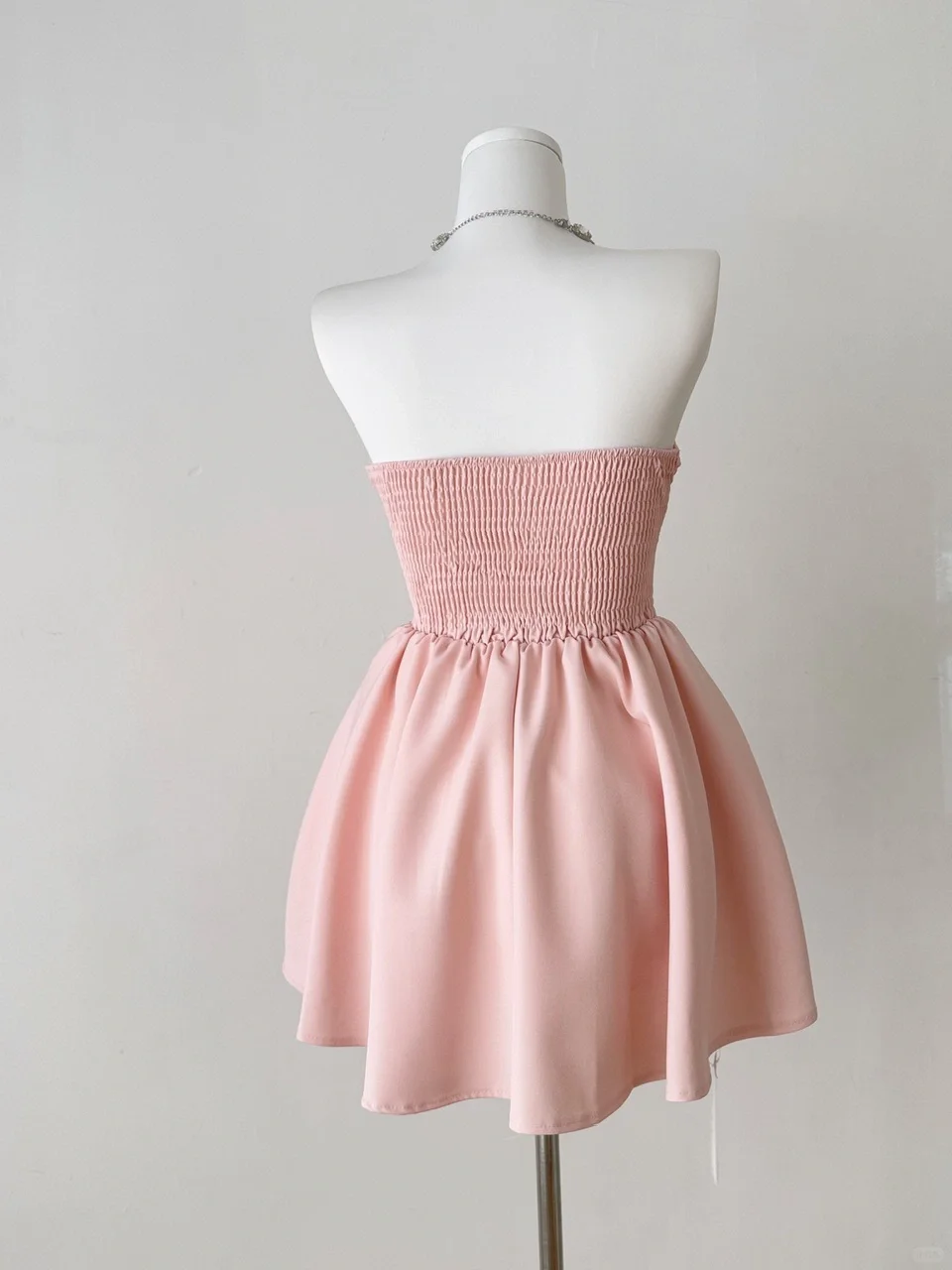 Vestido corto de satén con lazo, corte A, sin tirantes, para fiesta de bienvenida, para verano, para 16 cumpleaños, GG3797