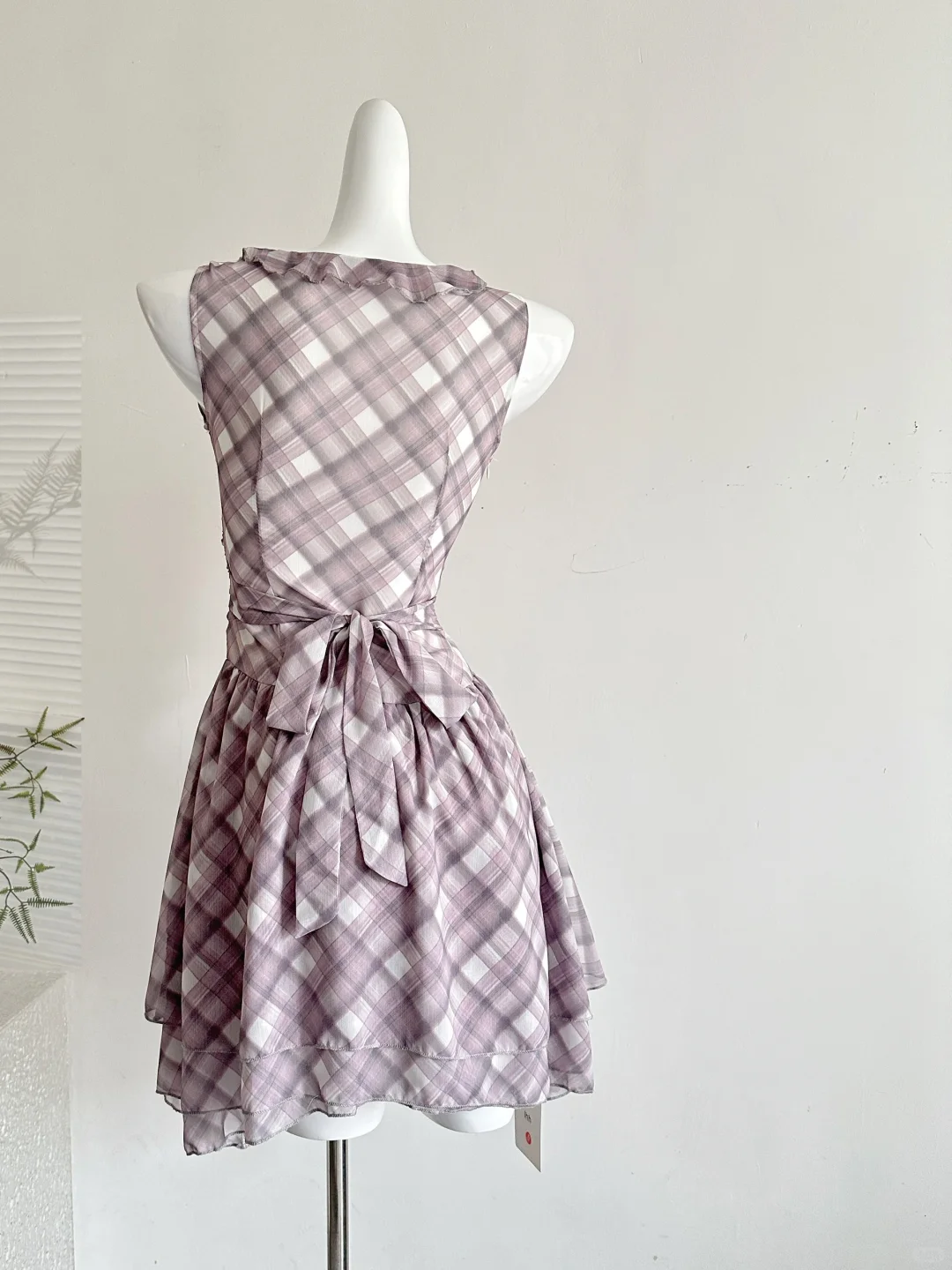 Vestido corto de gasa con volantes y escote en V, corte A, para fiesta de bienvenida, para cumpleaños número 18, GG3800