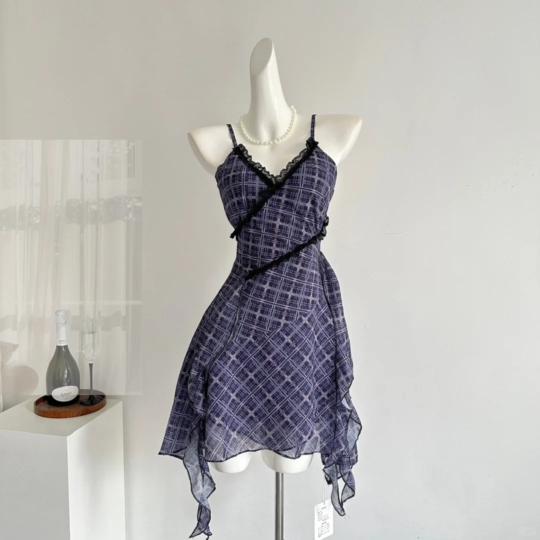 Vestido corto elegante de gasa con tirantes finos y corte en A para fiesta de bienvenida, vestido de verano para 19 cumpleaños GG3807