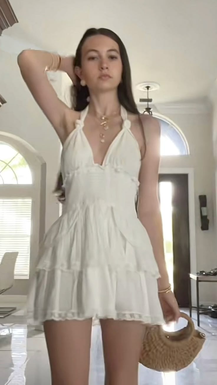 Vestido corto de satén con cuello halter y corte en A para fiesta de bienvenida, ideal para cumpleaños de 19 años, GG3825
