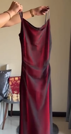 Vestido largo elegante de sirena con tirantes finos en satén burdeos y tul negro, para fiesta de graduación, noche, GG3843