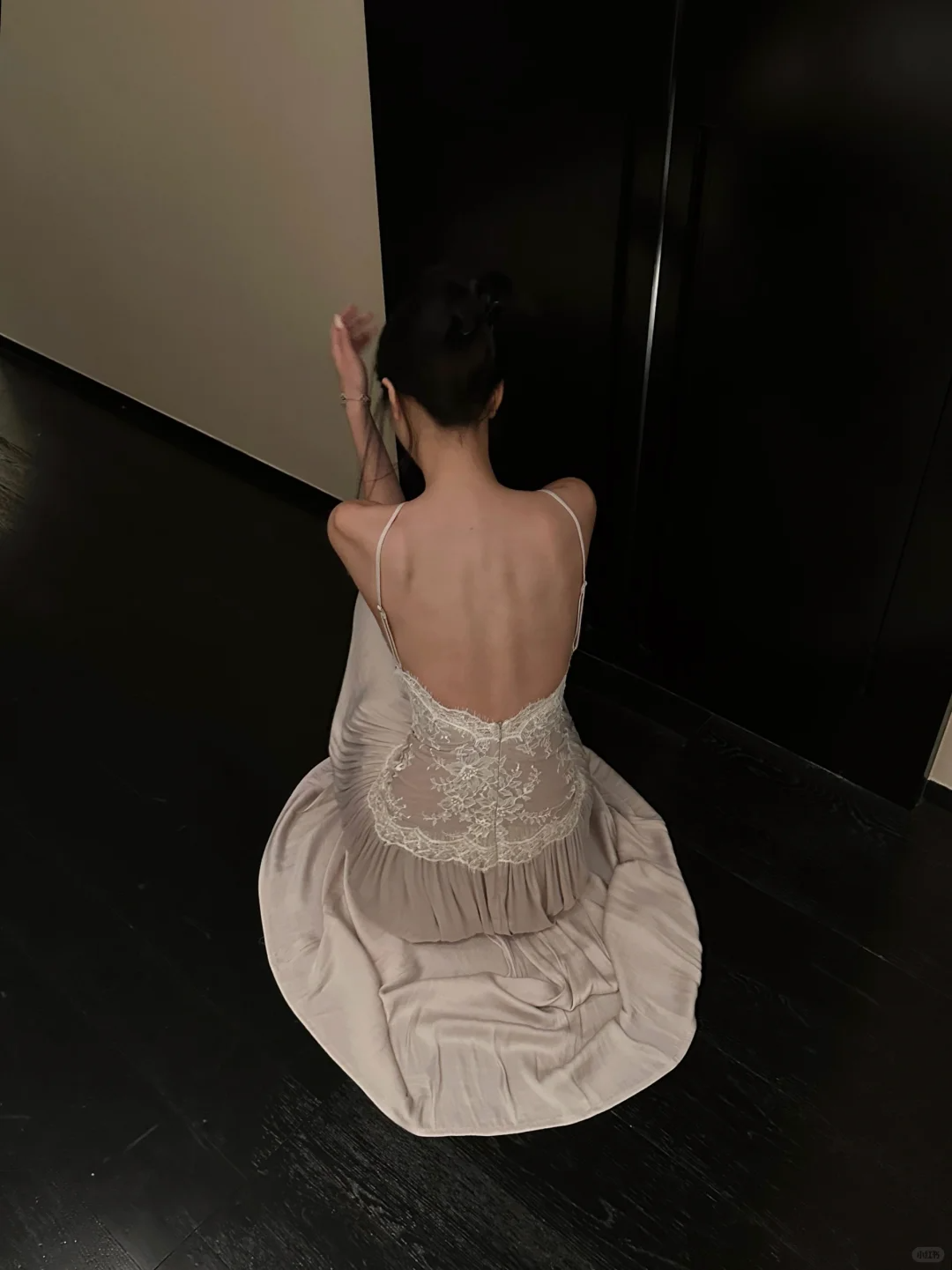Hermoso vestido de fiesta largo de satén con escote halter y encaje, sin espalda, corte A, para graduación, noche, GG3852