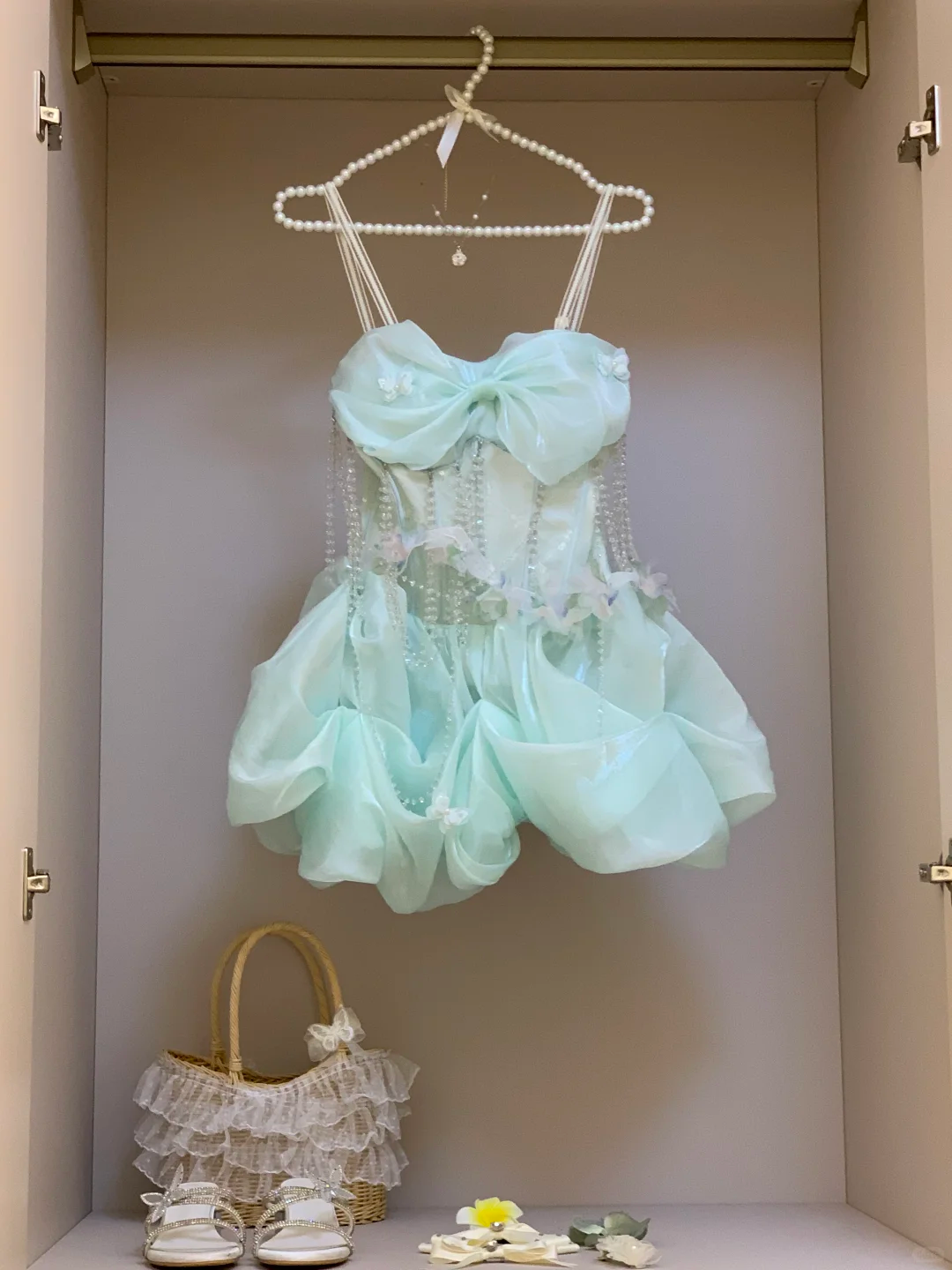 Vestido corto elegante de satén con escote en forma de A y cuentas para fiesta de bienvenida, vestido de verano para 18 cumpleaños GG3900