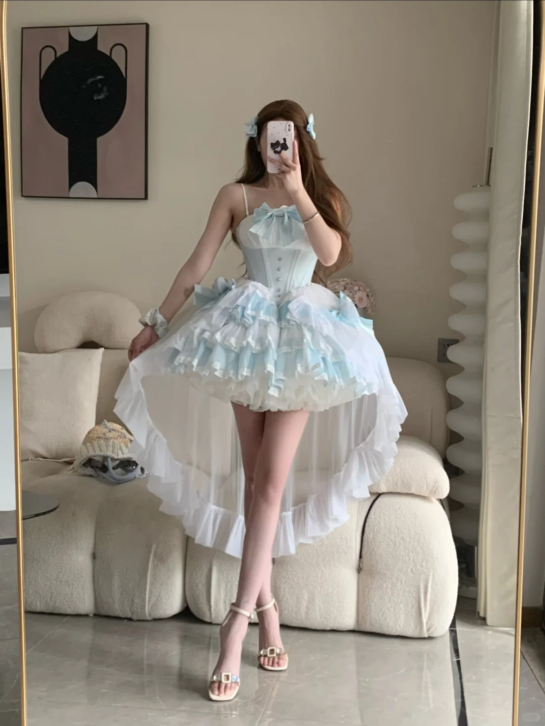Vestido de fiesta elegante con tirantes finos, tul satinado y lazo, vestido corto para fiesta de bienvenida, vestido de verano para 18 cumpleaños GG3904