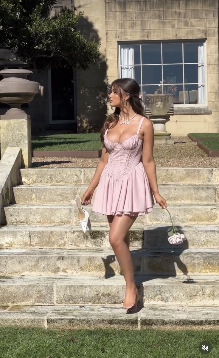 Vestido corto de satén rosa con tirantes finos, corte A, para fiesta de bienvenida, ideal para cumpleaños de verano, GG3969