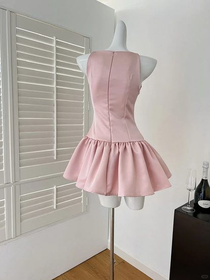Vestido corto de satén con lentejuelas y tirantes finos, corte A, para fiesta de bienvenida, para verano, 16.º cumpleaños, GG3976