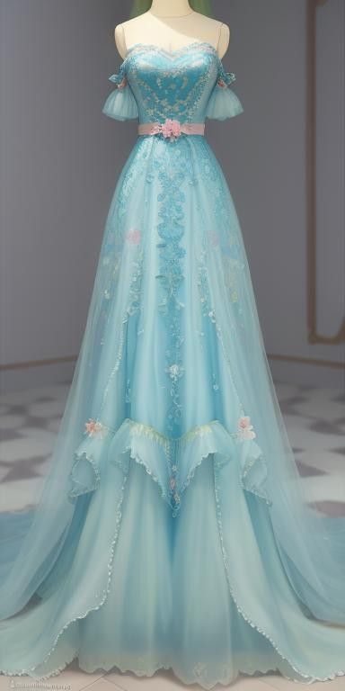 Exquisito vestido de fiesta largo de tul azul con hombros descubiertos y apliques, vestido de noche GG411