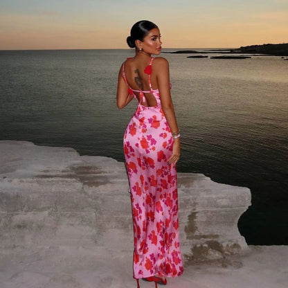 Vestido de fiesta largo de satén con tirantes finos y espalda descubierta, estilo sirena, para graduación, formal, GG4130
