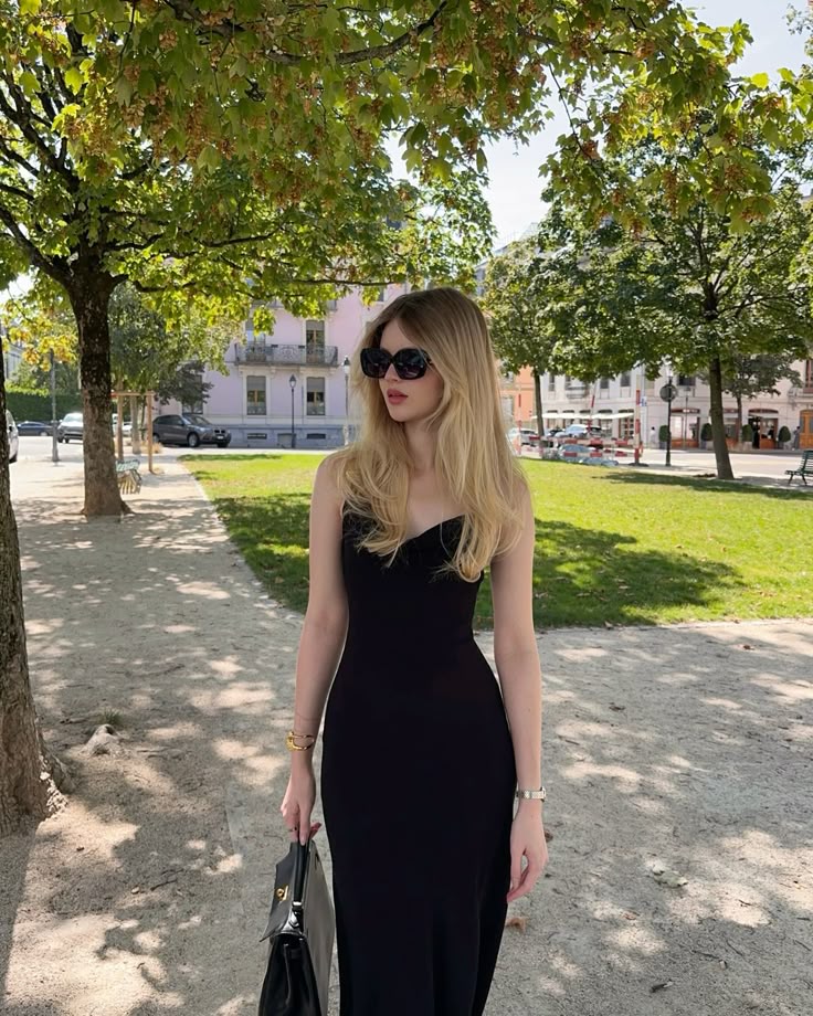 Vestido largo de satén negro con tirantes finos y corte sirena, para fiesta, noche formal, GG4135