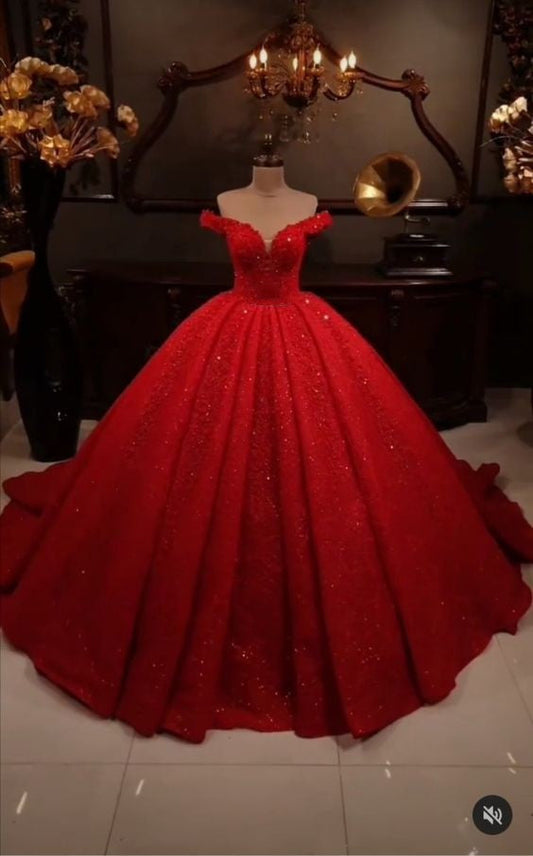 Vestido de novia verde oscuro con apliques llamativos, vestidos de quinceañera con lentejuelas