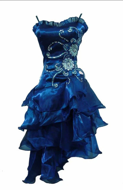 Vintage Shiny Beaded Spaghetti Strap A-Line Short Party Dress Cocktail Dress Homecoming Dress TP4456