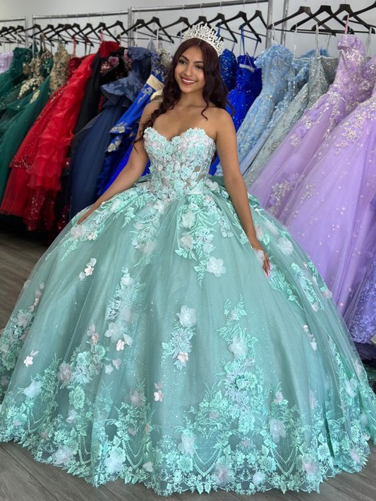 Vestido de quinceañera color salvia, vestido de gala, vestido de dulces 16, vestidos de cumpleaños